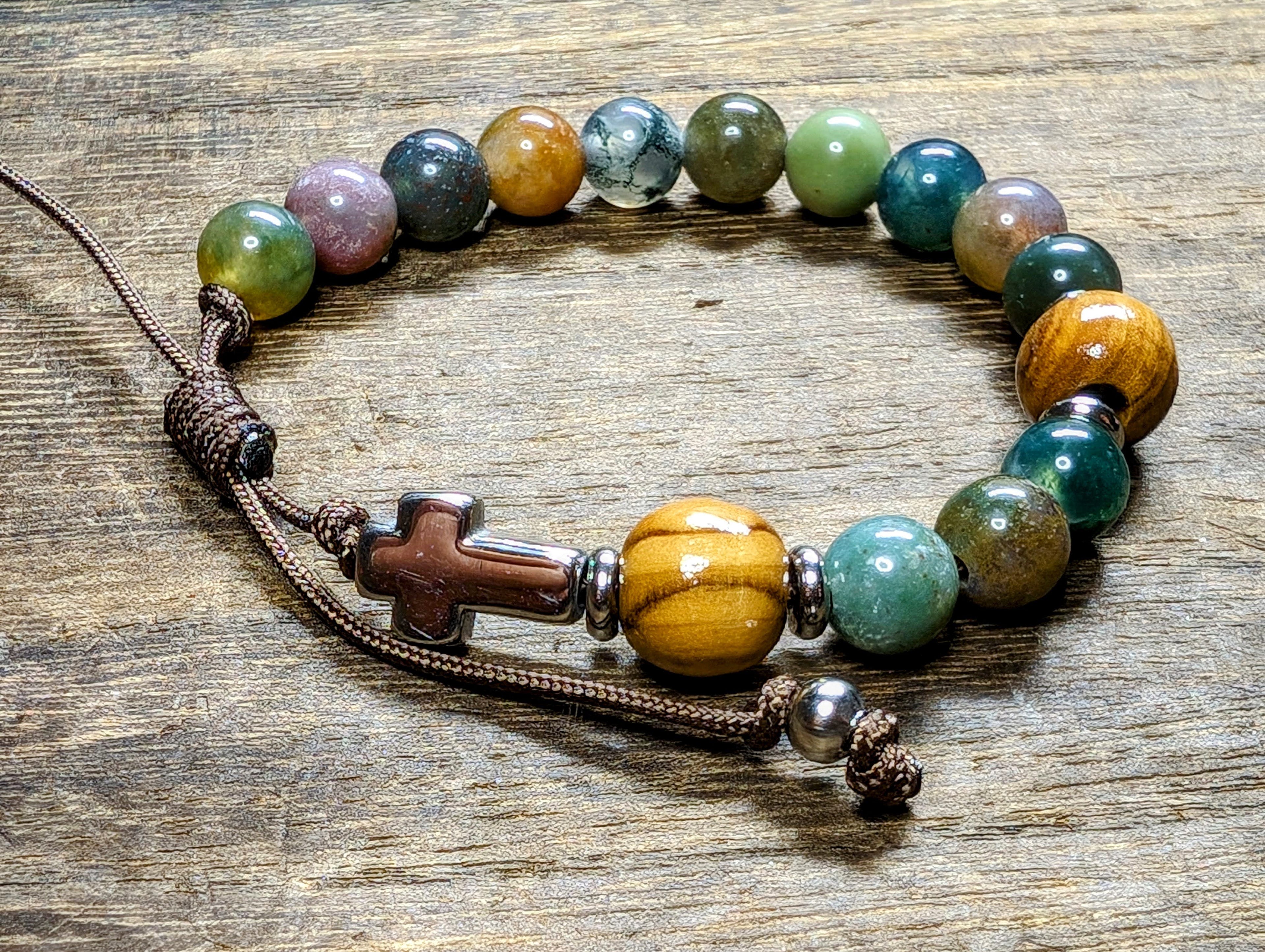 Annunciation Decade Paracord Rosary Bracelet