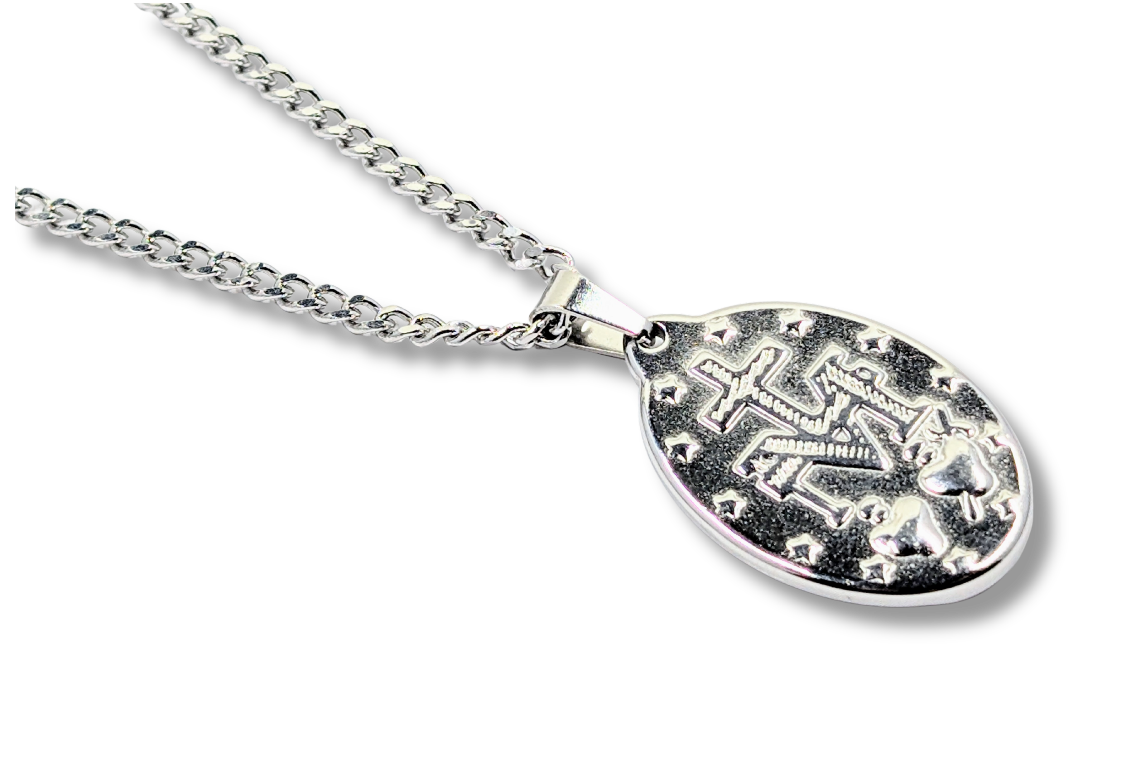 Miraculous Medal Pendant Stainless Steel