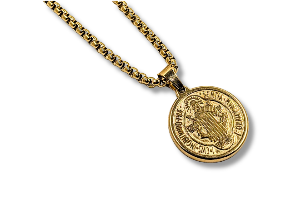 St. Benedict Medal Pendant Stainless Steel