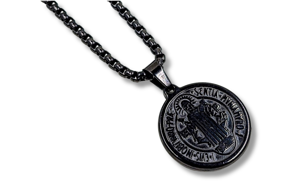St. Benedict Medal Pendant Stainless Steel