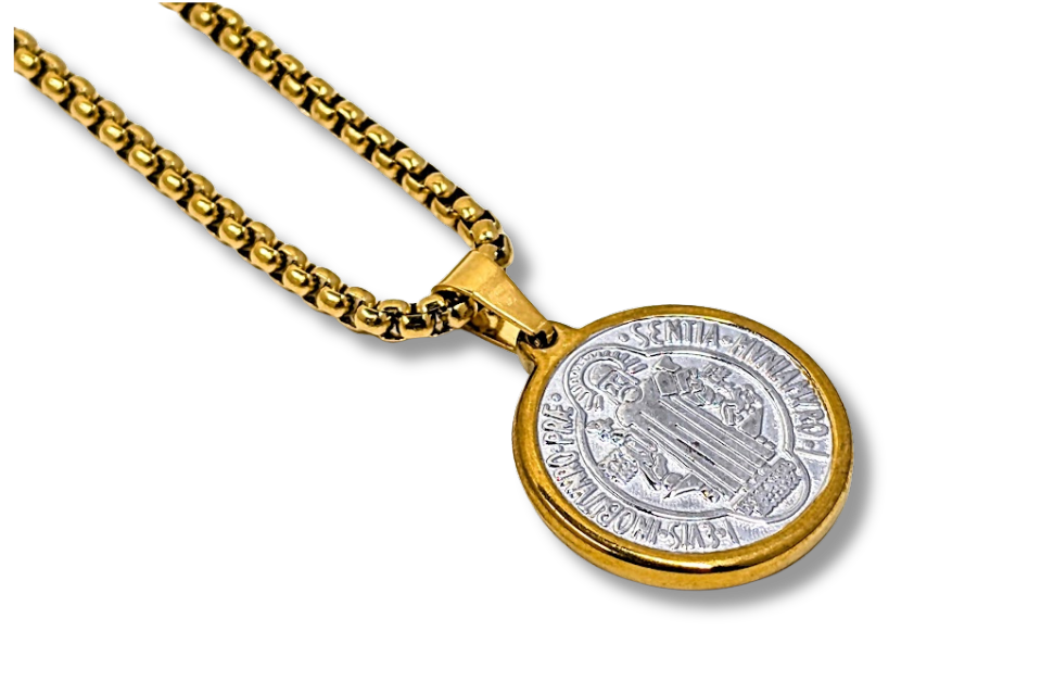 St. Benedict Medal Pendant Stainless Steel