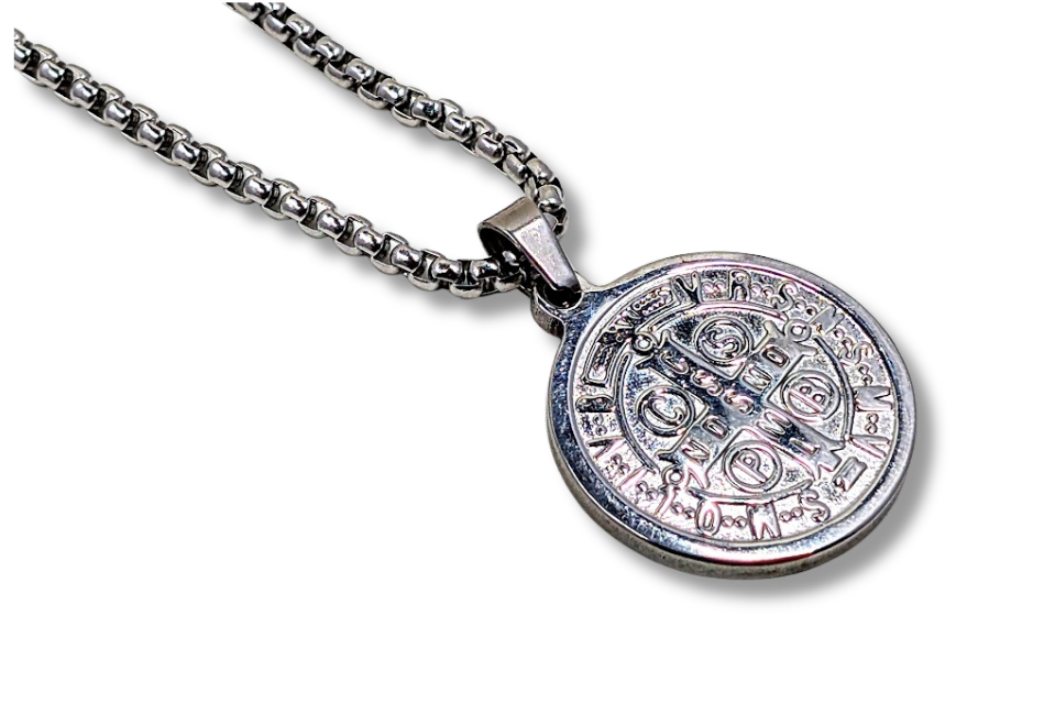 St. Benedict Medal Pendant Stainless Steel