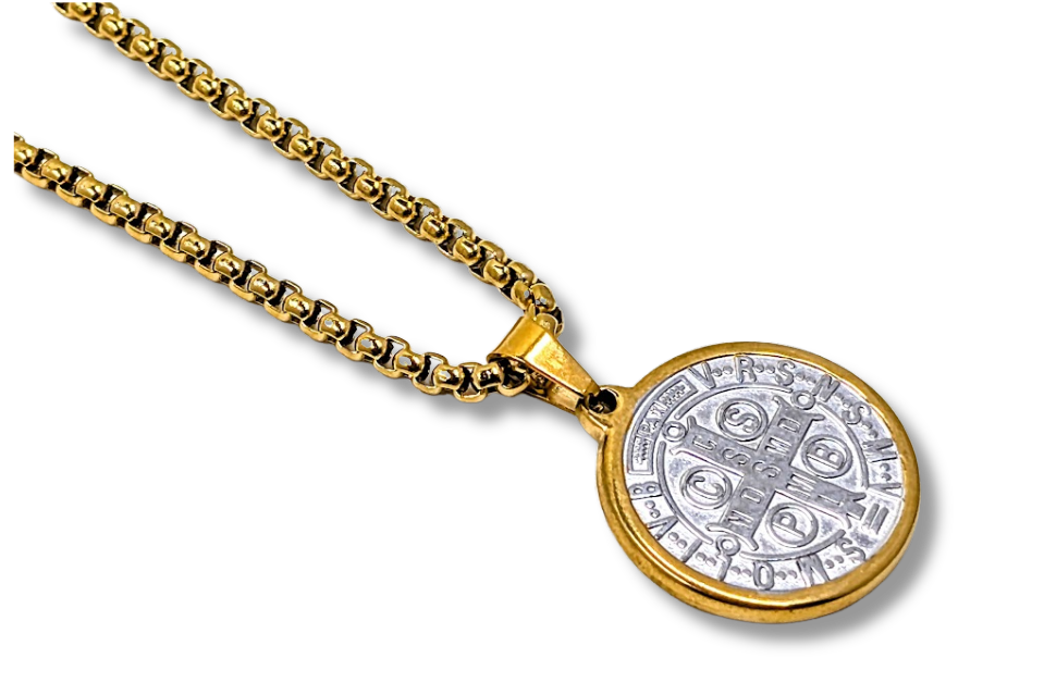 St. Benedict Medal Pendant Stainless Steel