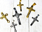 St. Benedict Crucifix Large Pendant Stainless Steel
