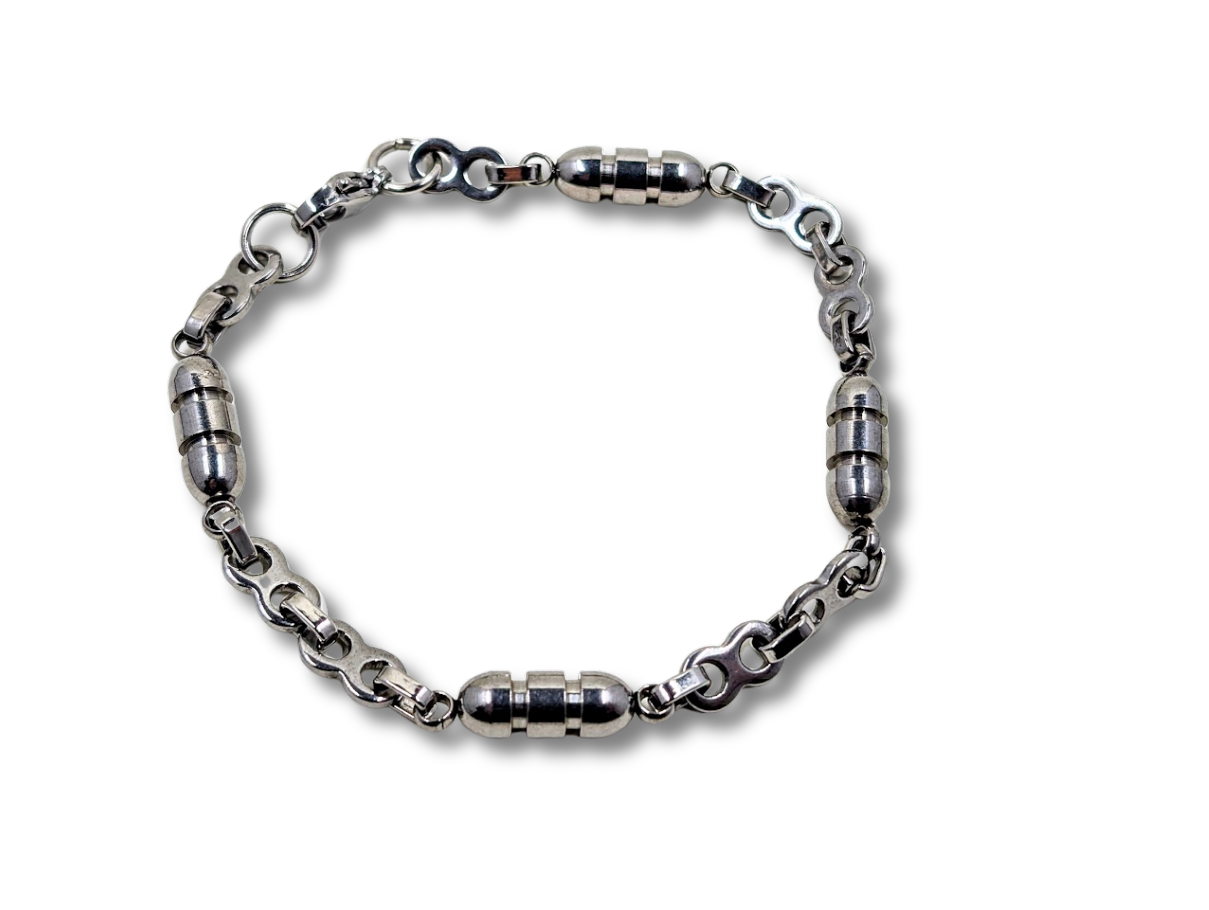 Fishing Lure Style Bracelet Stainless Steel 8.5"