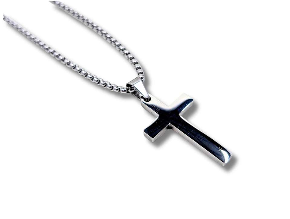 Plain Cross Pendant Stainless Steel