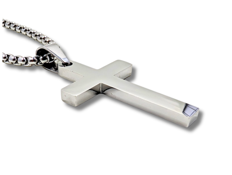 Plain Cross Pendant Stainless Steel