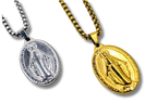 Miraculous Medal Pendant Stainless Steel