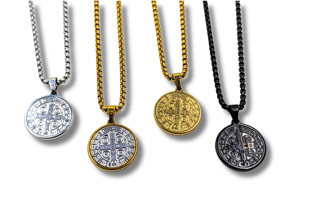 St. Benedict Medal Pendant Stainless Steel