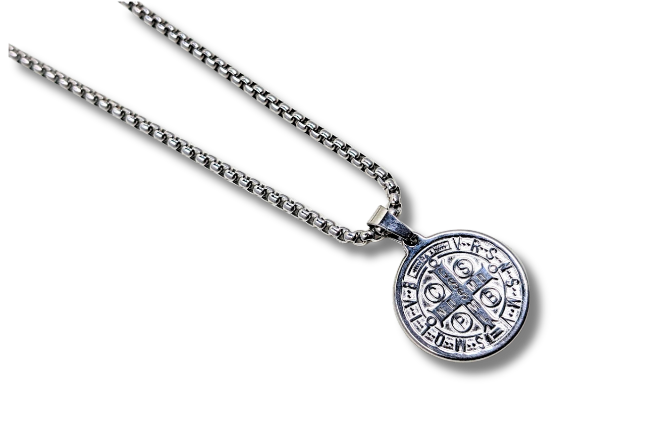 St. Benedict Medal Pendant Stainless Steel