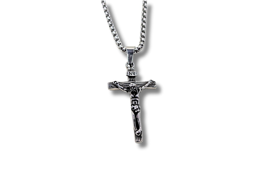 Crucifix Pendant Small Stainless Steel