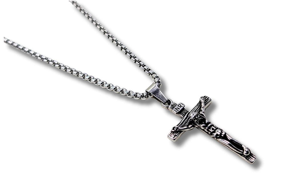 Crucifix Pendant Small Stainless Steel