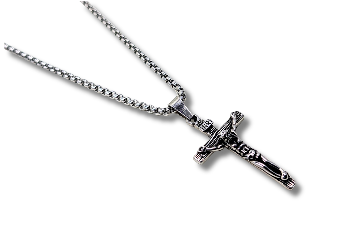 Crucifix Pendant Small Stainless Steel