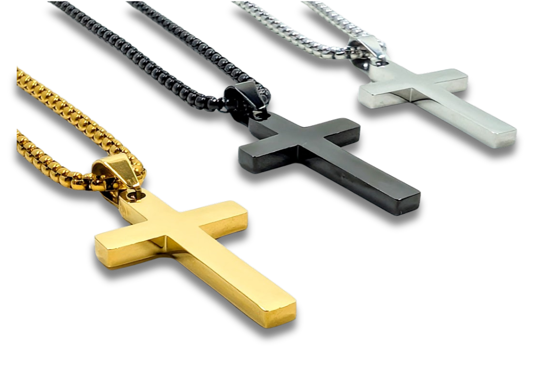 Plain Cross Pendant Stainless Steel