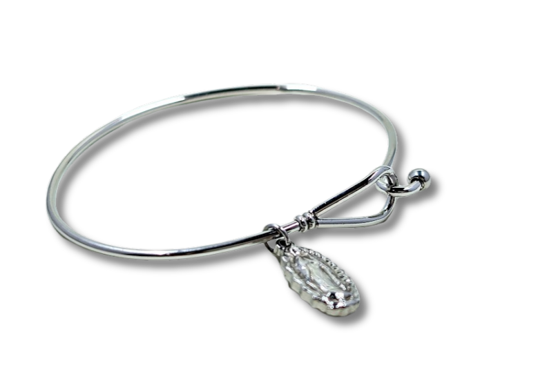 Our Lady of Guadalupe Bangle Bracelet Stainless Steel