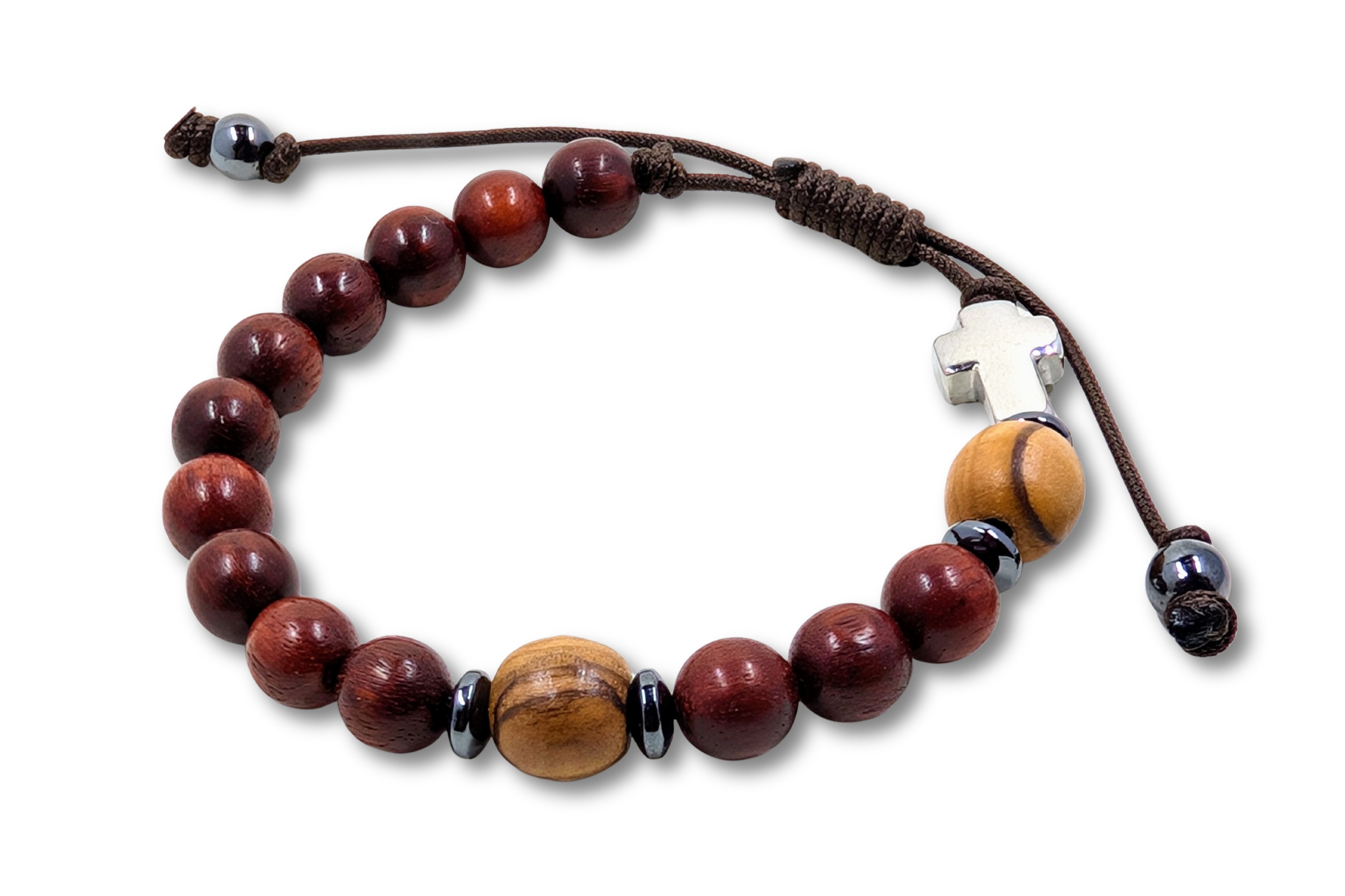 Carpenter Decade Paracord Rosary Bracelet