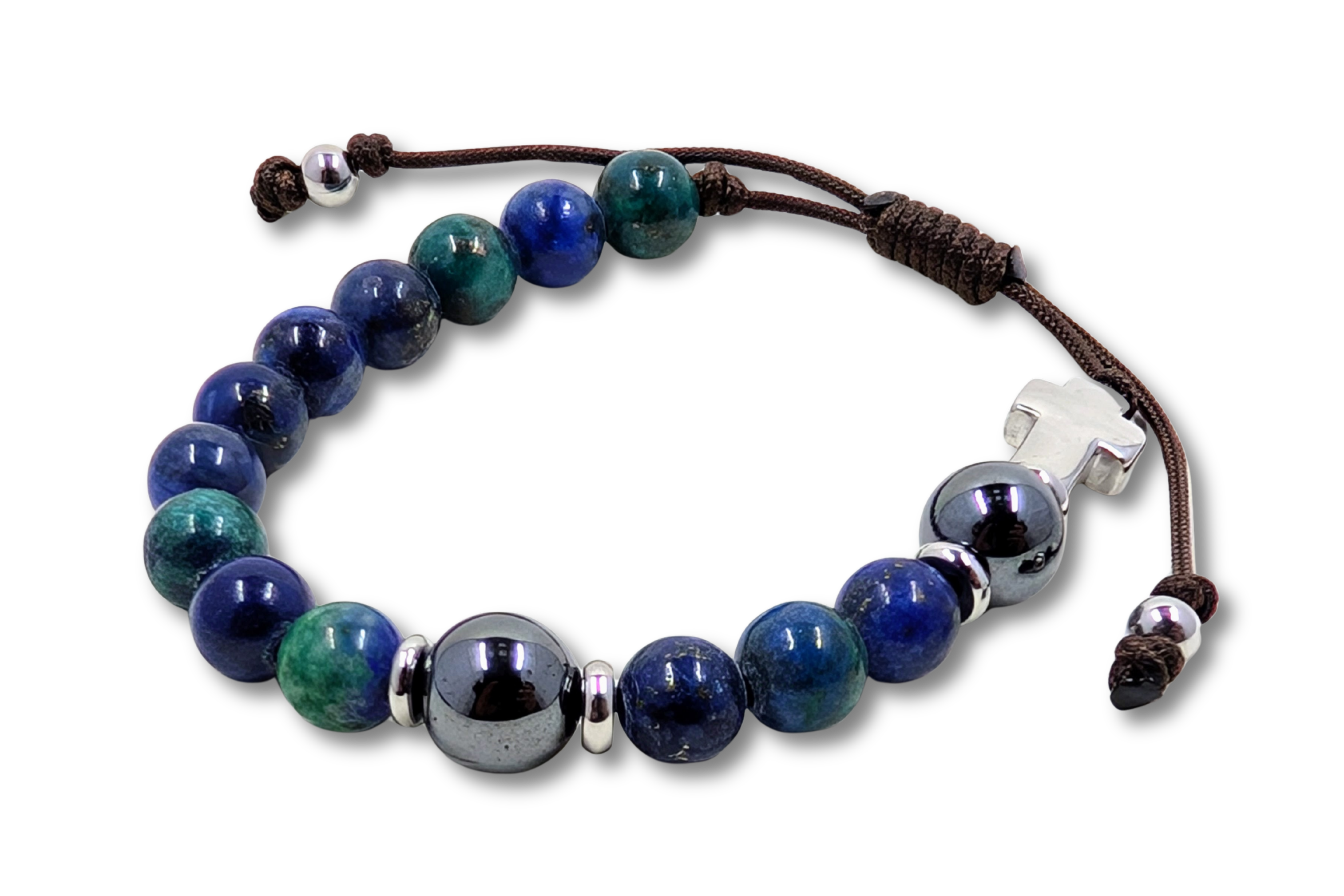 Guardian of the Redeemer Decade Paracord Rosary Bracelet