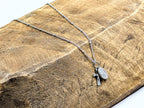 Mini Crucifix Miraculous Medal Satellite Chain Necklace Stainless Steel