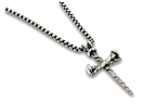 Nail Cross Pendant Stainless Steel