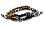 Traveler Double Wrap Paracord Rosary Bracelet